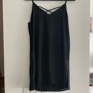 Spaghetti Strap Black Strappy Tank